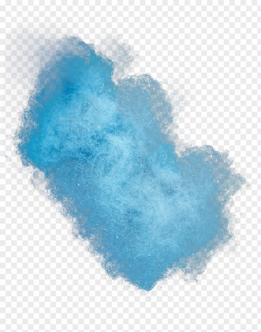 Blue Powder Dust Material PNG