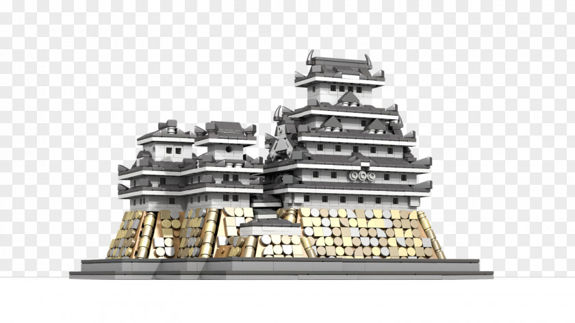 Building Himeji Castle Lichtenstein LEGO PNG
