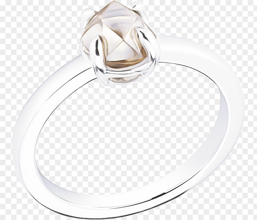 Crystal Engagement Ring Wedding Silver PNG