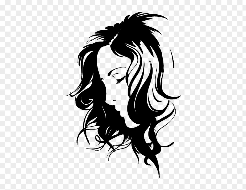 Hair Beauty Parlour Hairstyle Wall Decal Sticker PNG