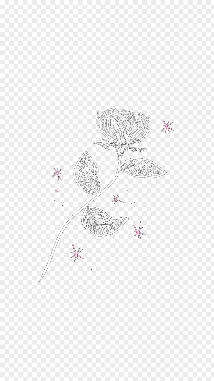 Flower Blue Rose Petal Sticker PNG