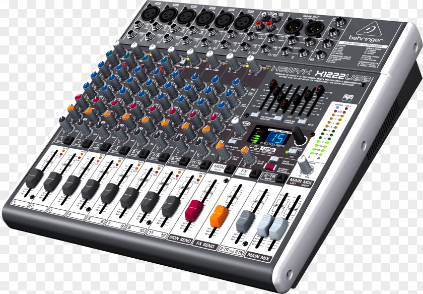 Microphone Behringer Xenyx X1222USB Audio Mixers X1204USB PNG