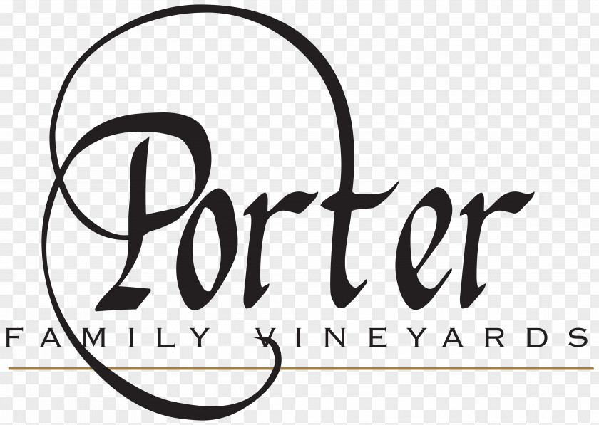 Brand Image Porter Family Vineyards Wine Common Grape Vine Napa Coombsville PNG