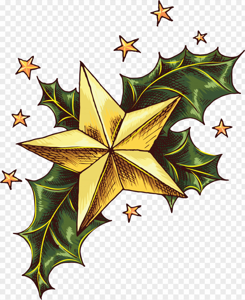 Christmas Star Clip Art PNG