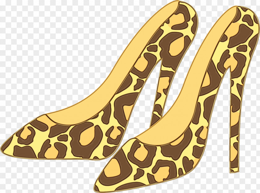 Court Shoe Ballet Flat Footwear Yellow High Heels Beige PNG