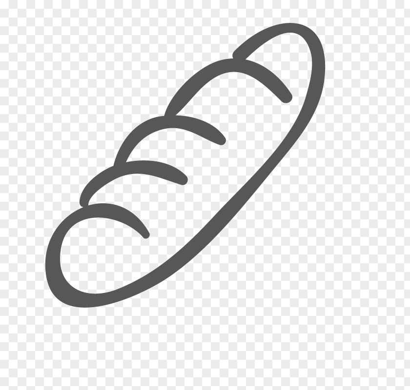 Gray Bread Baguette Hot Dog Food Icon PNG