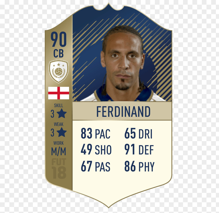 Rio Ferdinand Ronaldinho FIFA 18 19 PlayStation 4 Football Player PNG