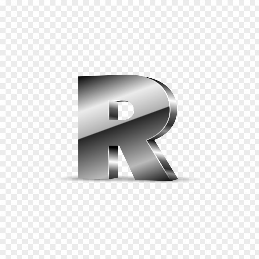 Silver Black Letters R Letter Alphabet I PNG