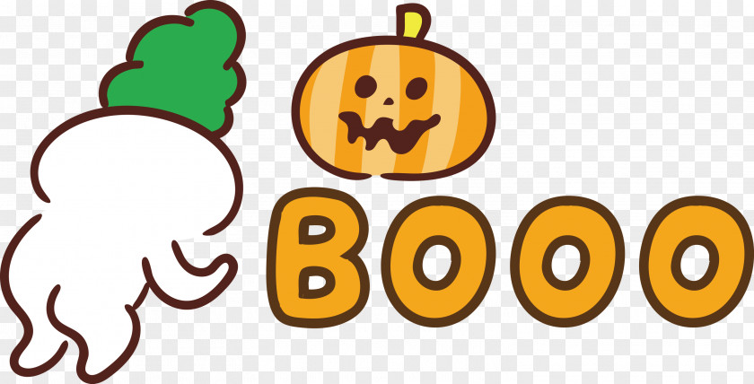 Booo Happy Halloween PNG