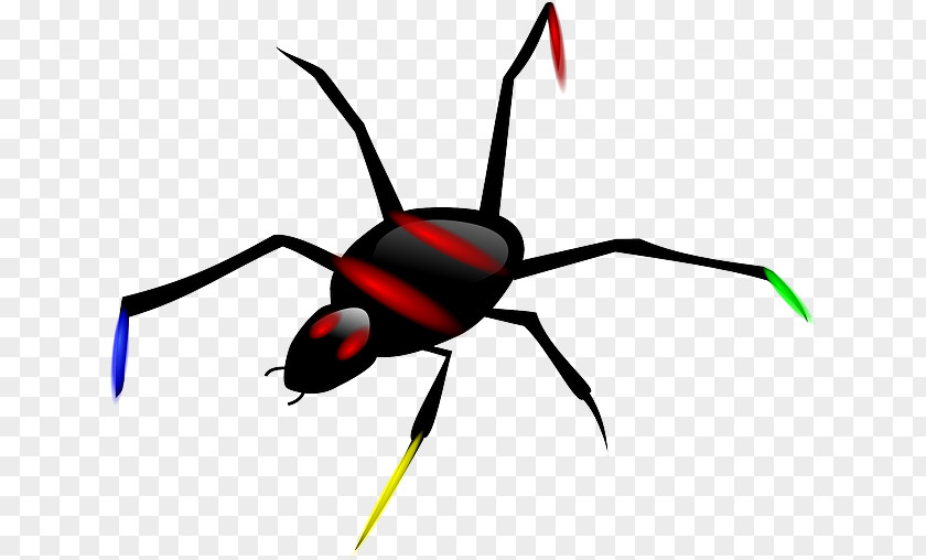 Cute Cobweb Spider Clip Art PNG