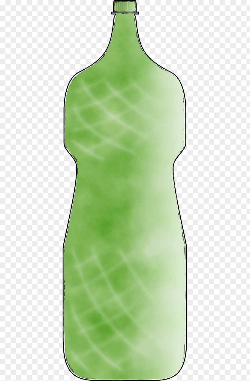 Glass Leaf Bottle Green Produce PNG