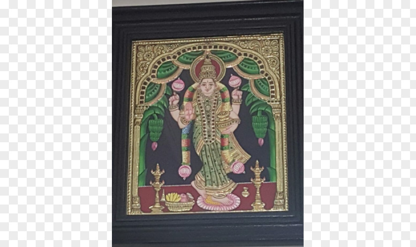 Lakshmi Grihalakshmi Thanjavur Painting PNG