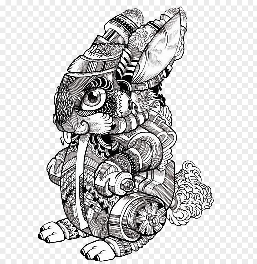 Rabbit Soldiers Drawing Art Illustration PNG