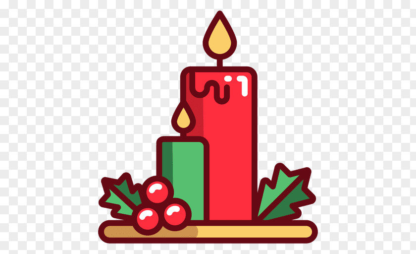 Christmas Tree Candle Ornament Clip Art PNG