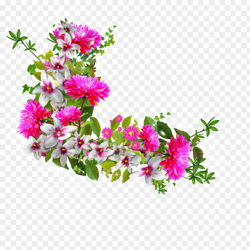 Detailed Flower Floral Design Image PNG