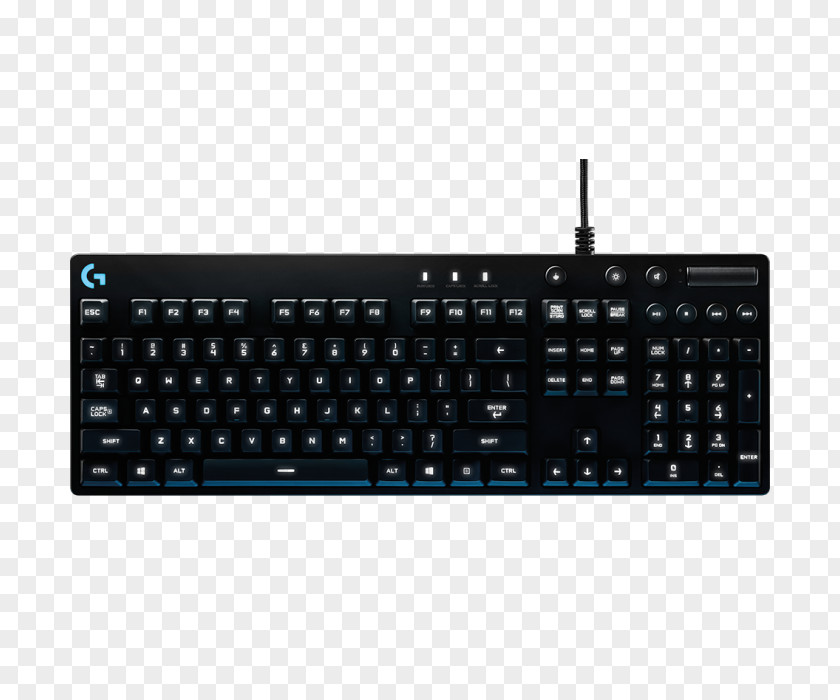 Computer Mouse Keyboard Logitech G810 Orion Spectrum Gaming Keypad USB PNG