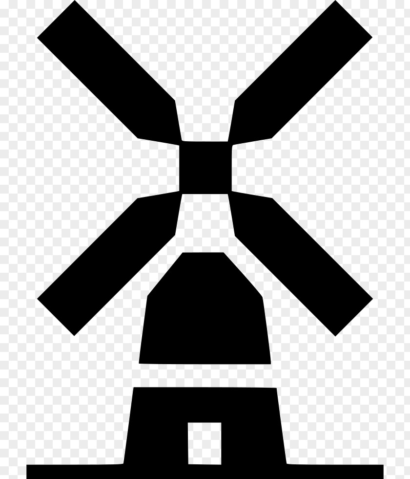 Windmill Silhouette Clip Art PNG