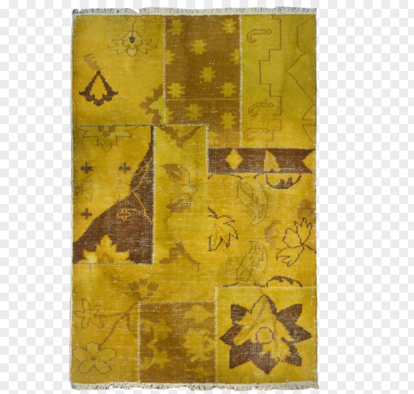 Carpet Yellow Vloerkleed Beige Brown PNG