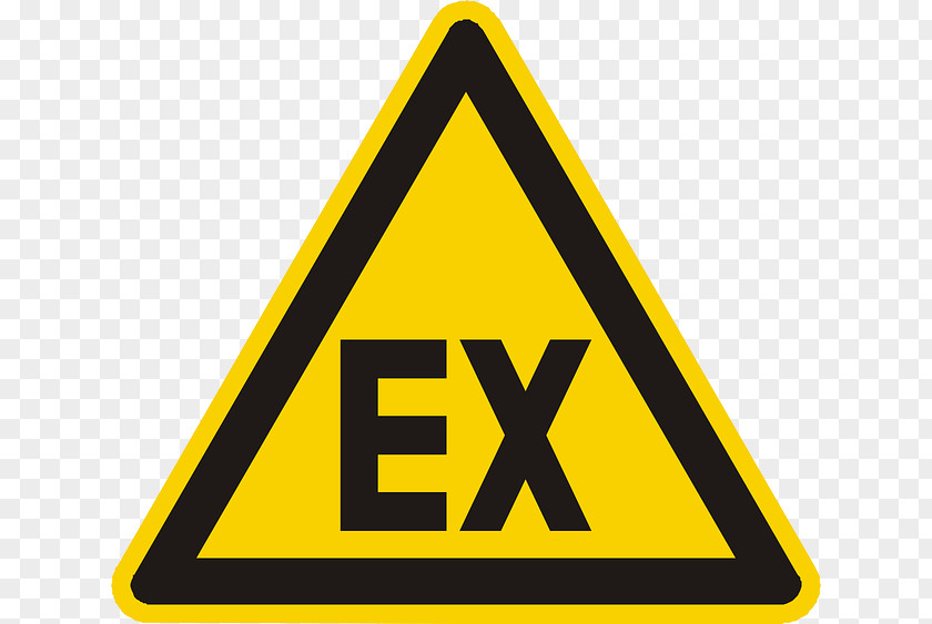 Explosive Lens Warning Sign Asphyxiant Gas Hazard PNG