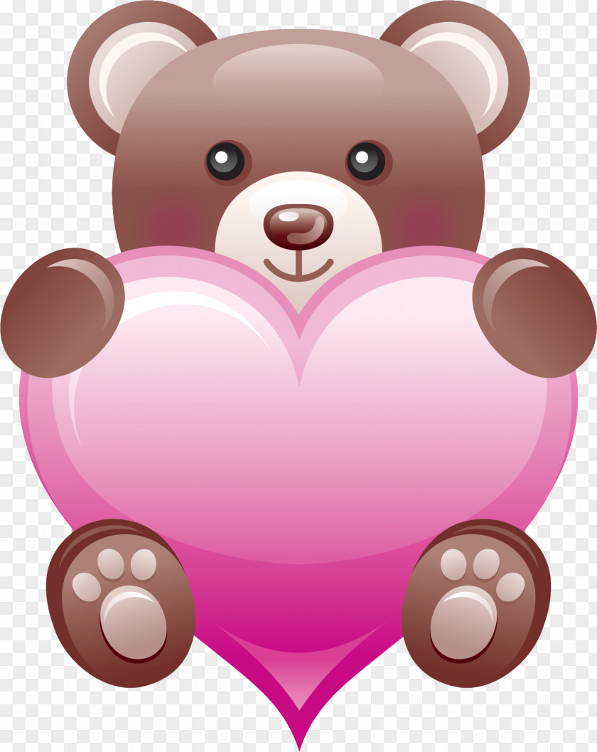 Heart Panda Love Desktop Wallpaper Clip Art PNG