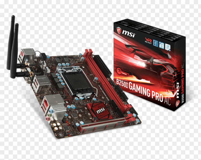 LGA 1151 Mini-ITX Motherboard MSI Land Grid Array PNG