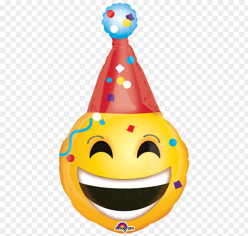 Balloon Mylar Birthday Smiley Emoticon PNG