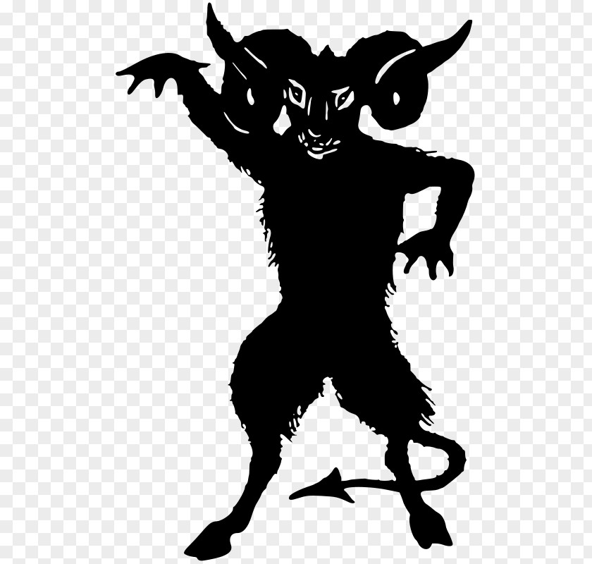 Devil Lucifer Silhouette Demon Clip Art PNG