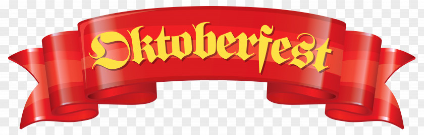 Oktoberfest Red Banner Clipart Image Beer Clip Art PNG