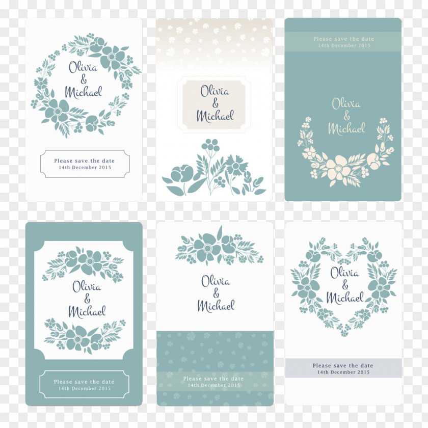 Vector Wedding Card Invitation Flower PNG