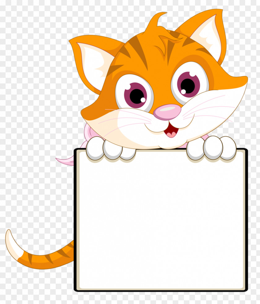 Whiteboard Doodles Cat Clip Art PNG