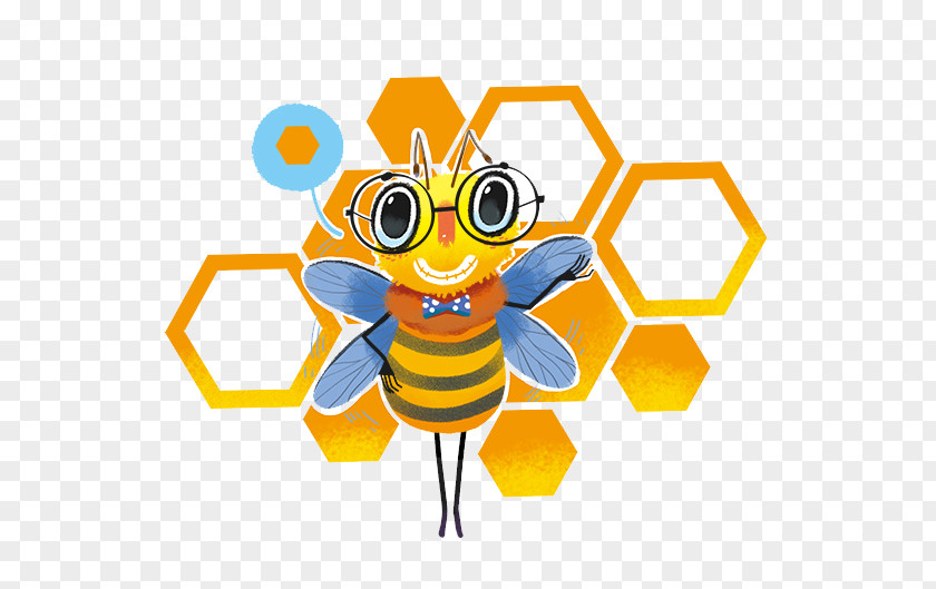 Bee Honey Apidae Illustration PNG