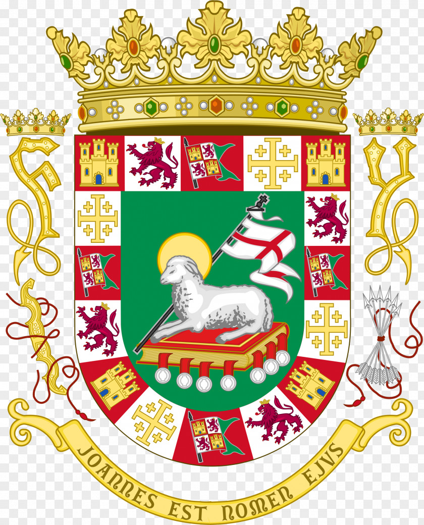 Coat Of Arms Puerto Rico Crest Spain PNG