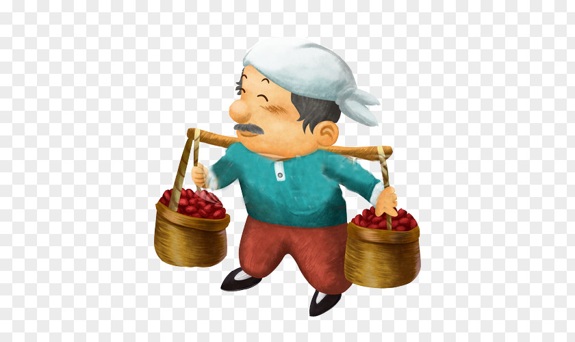 Grandpa Sells Red Dates Jujube Gratis PNG