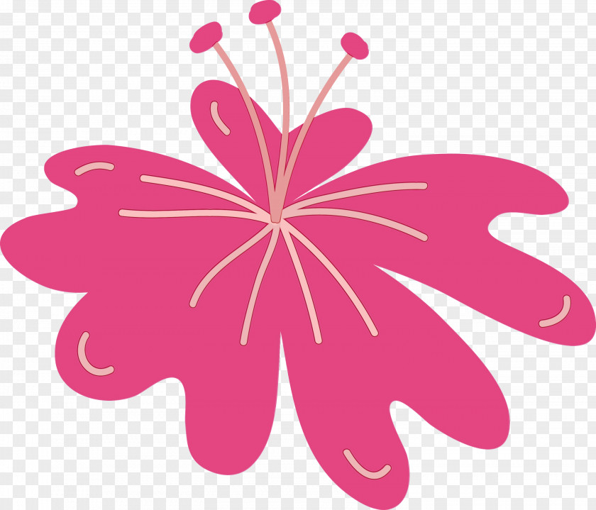 Petal Leaf Pink M Meter Flower PNG