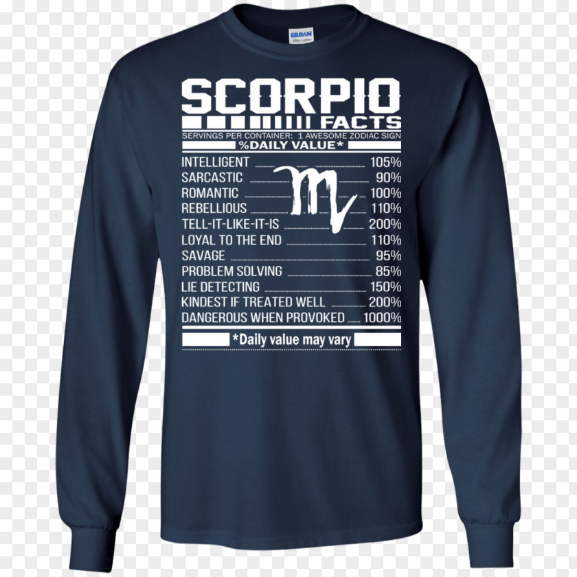 Scorpio Sign Long-sleeved T-shirt Hoodie Zodiac PNG