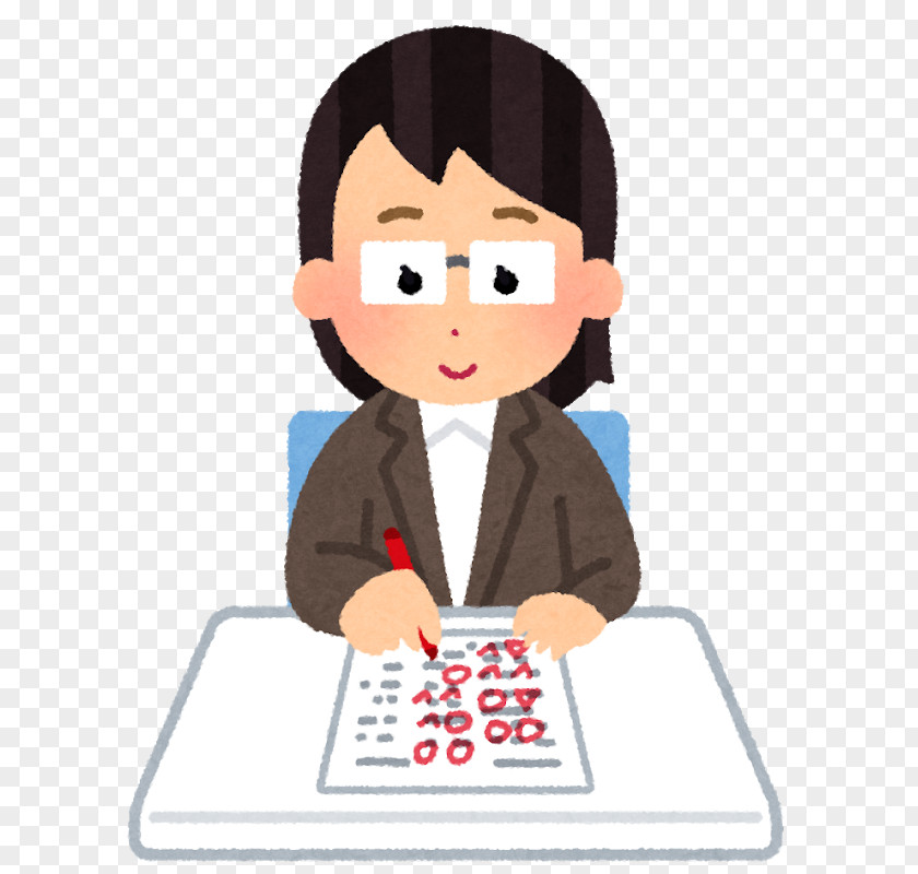 Teacher Composition 添削 Writing Homework PNG