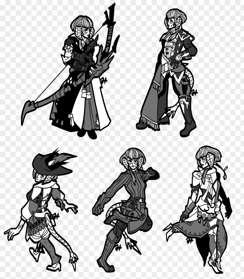 Final Fantasy XIV Artist Sketch PNG