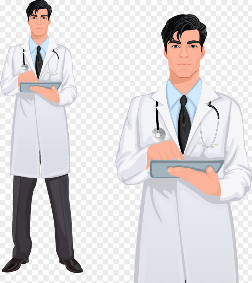 Handsome Male Doctor Stock Photography Physician Royalty-free Euclidean Vector PNG