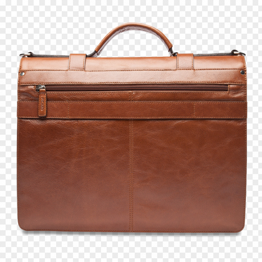 Cognac Briefcase Leather Handbag PNG