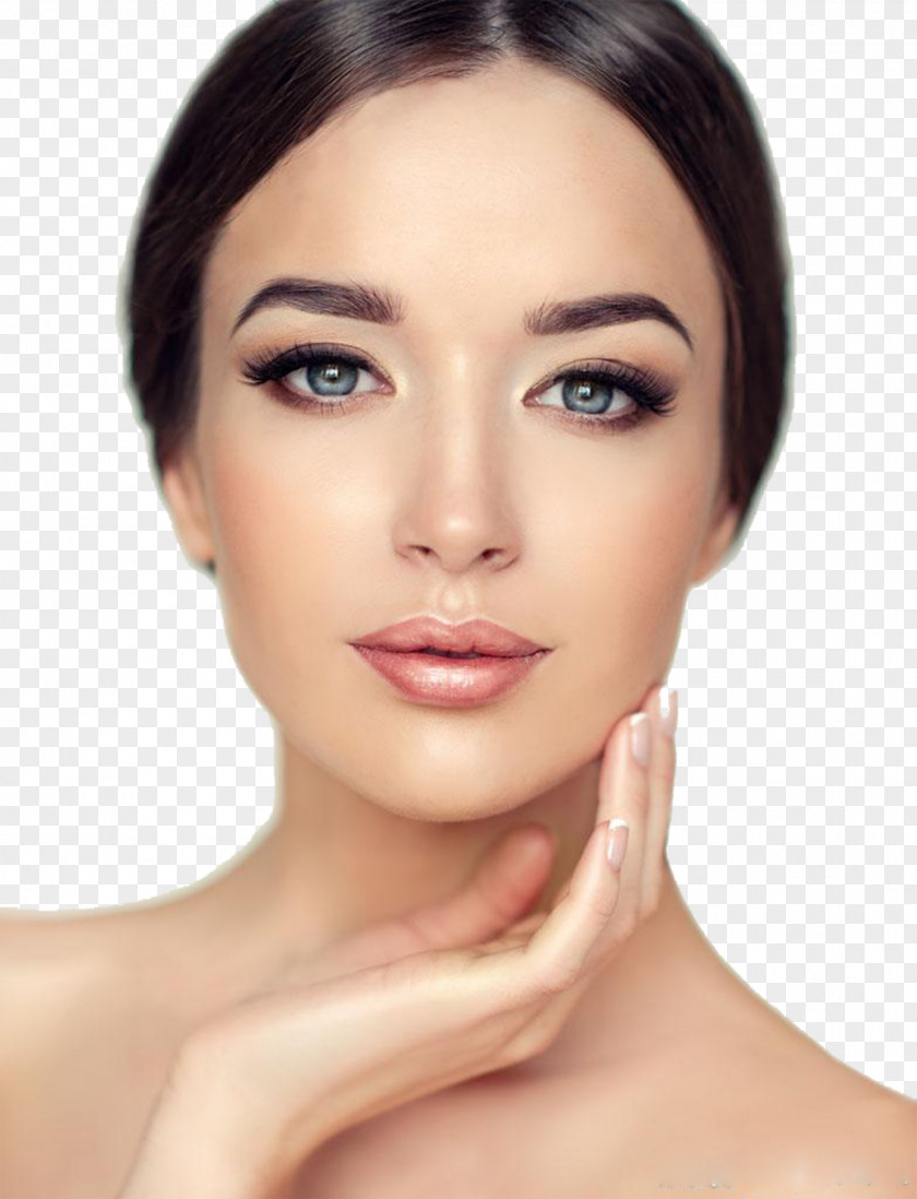 Face Woman Closeup Lotion Facial Cosmetics PNG