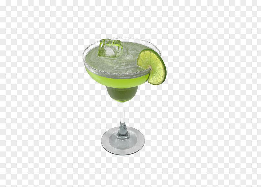 Green And Low Foot Cup Lemon Ice Water Margarita Cocktail Garnish PNG
