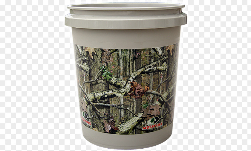 Bucket Pail Plastic Mossy Oak Camouflage PNG