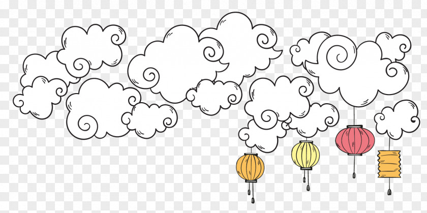 Clouds Xiangyun County Lantern Clip Art PNG