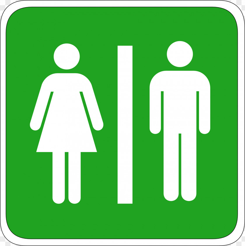 Toilet Unisex Public Bathroom Sign PNG