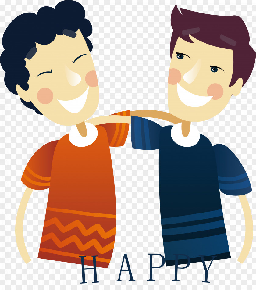 Boy Friendship Design New Years Day Wish Eve PNG