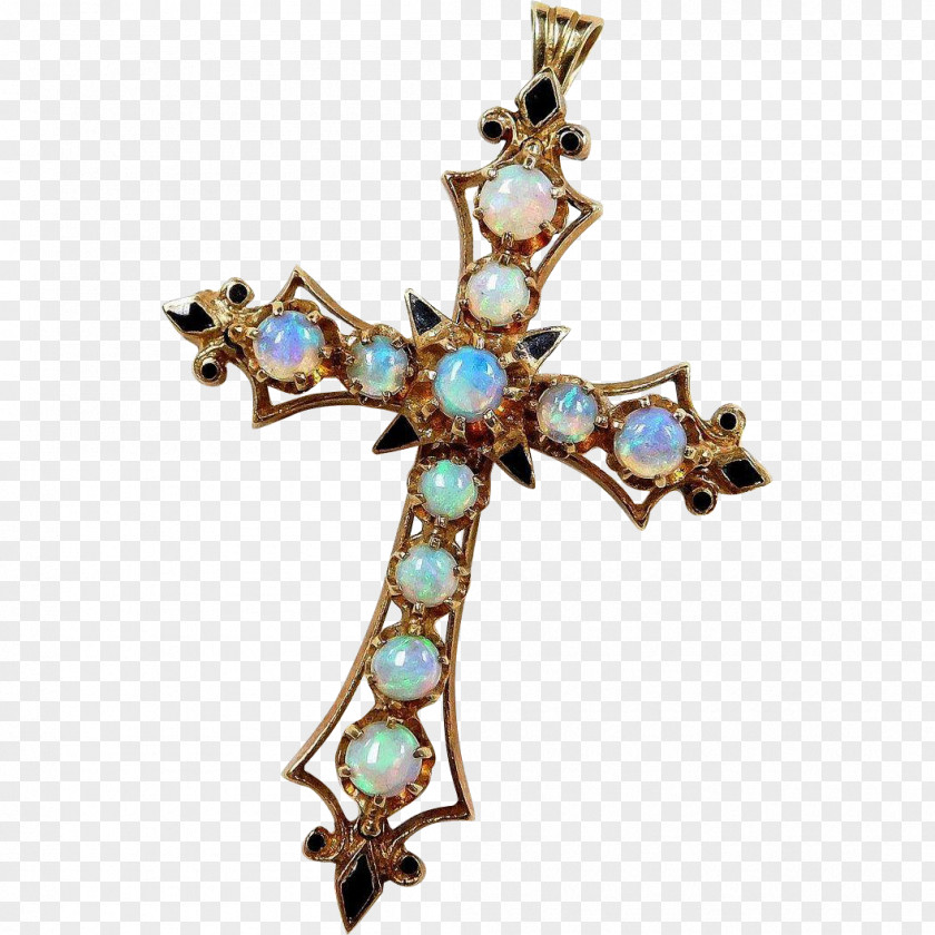 Enamel Pin Turquoise Cross Charms & Pendants Brooch PNG
