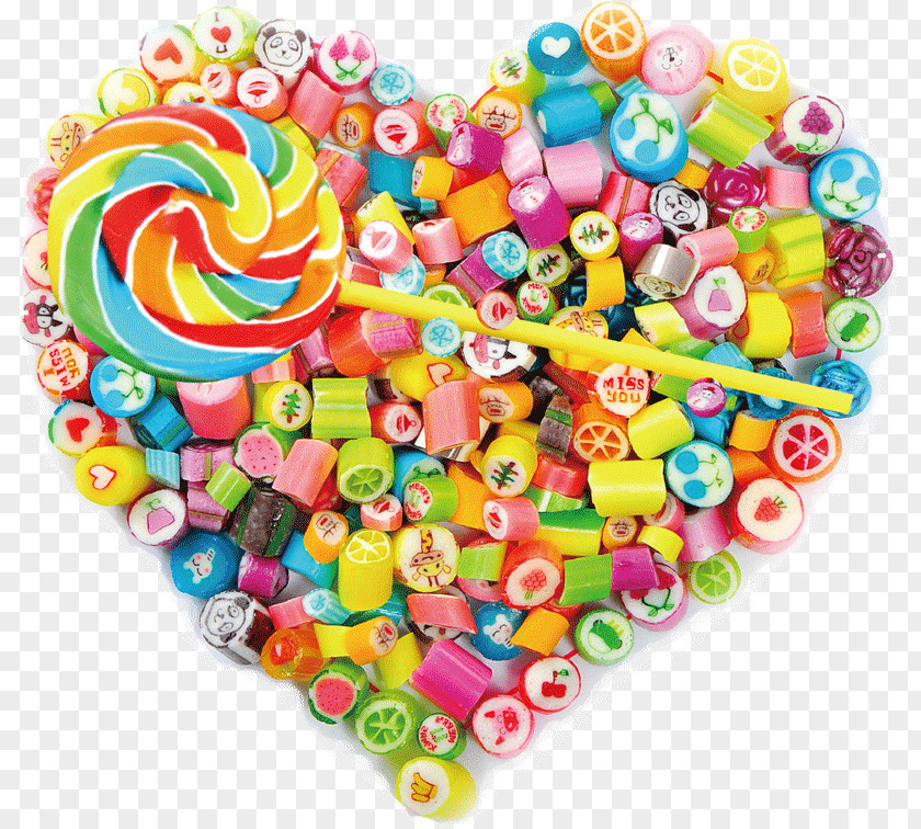 Heart-shaped Lollipop PNG