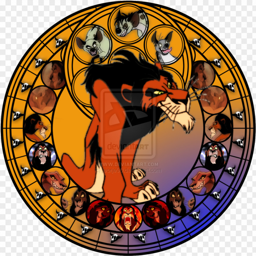 Scar Stained Glass Lion PNG