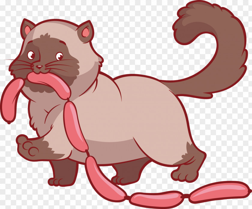 Vector Cartoon Civet Cats Cat Whiskers Clip Art PNG