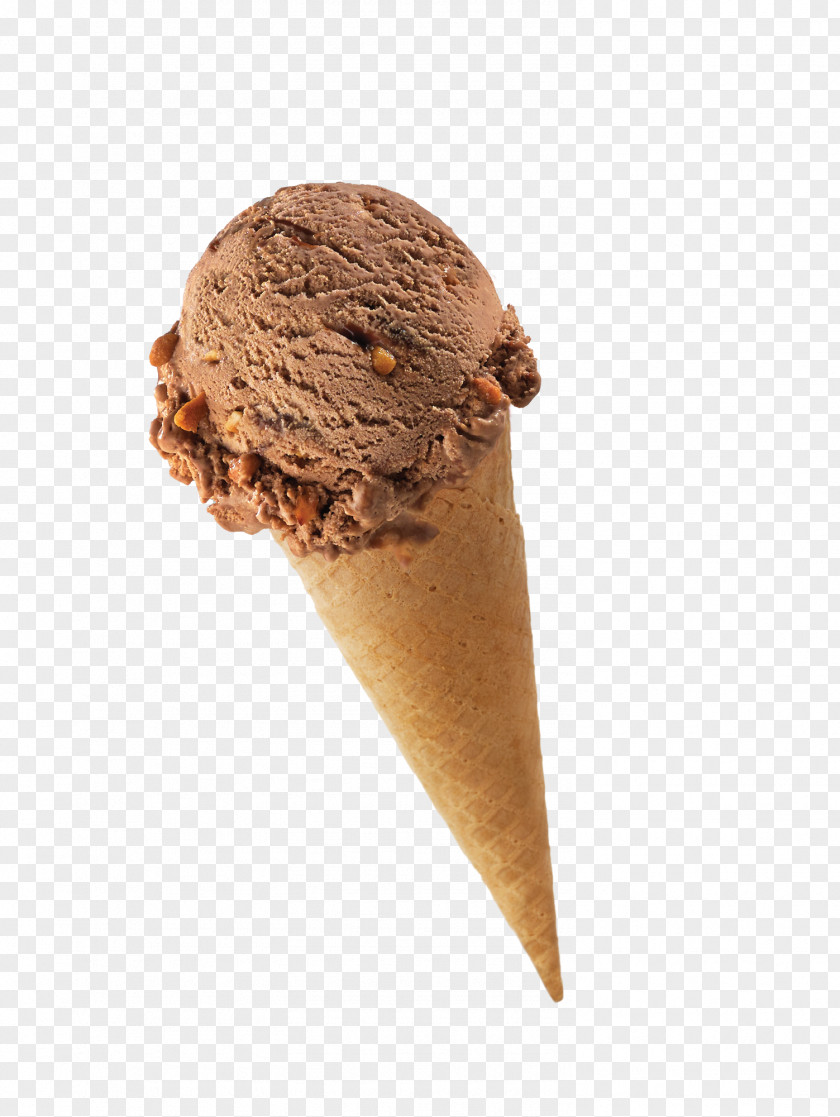 Ice Cream Chocolate Cones Brownie PNG